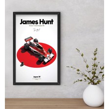 Bk Gift Formula 1 Tasarımlı Dekoratif Ahşap Siyah Çerçeveli Tablo-7