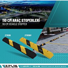 Zeplin 190 cm Yüksek Performans Araç Stoperi Siyah-Sarı x 4 Adet