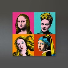 Kanvastik Popart Girls Night (Frida, Mona Lisa, Pearly, Venus)