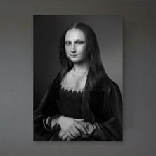 Kanvastik Mona Lisa Real Photo B&w