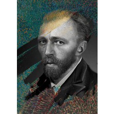 Kanvastik Van Gogh Painting And Real Collage