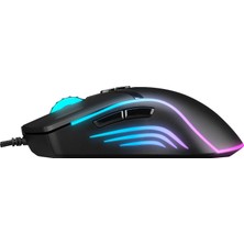 Rampage SMX-R76 Bolt USB Siyah Rgb Ledli 10000 Dpi Gaming Oyuncu Mouse