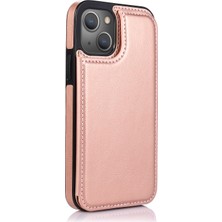 Lnobern Apple iPhone 13 Mini (5,4 Inç) ile Uyumlu Çoklu Kart Yuvası Arkadan Çevirmeli Koruyucu Kickstand Kılıf (Yurt Dışından)