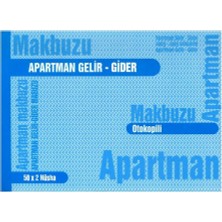 Gürmat Apartman Makbuzu Otokopili 2-50 Gürmat Apartman Gelir Gider Makbuzu Kendinden Karbonlu 50 Sayfa 1 Adet