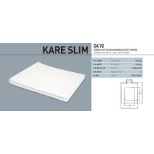 Nkp Kare Slim Duroplast Metal Menteşeli Yavaş Kapanır Klozet Kapağı