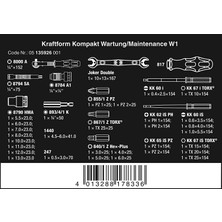 Wera K. Kompakt W1 Çantalı Bakım Set 05135926001