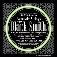 Black Smith BR-0942 Extra Thin Light (009 - 042) Akustik Gitar Teli