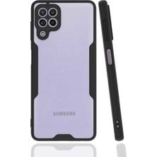 Kilifone - Galaxy M32 - Kılıf Kenarı Renkli Arkası Şeffaf Parfe Kapak