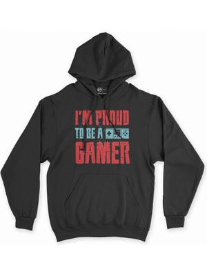 Cix Cix I Am Proud Siyah Kapşonlu Sweatshirt Hoodie