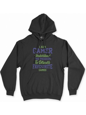 Cix Cix As A Gamer Siyah Kapşonlu Sweatshirt Hoodie
