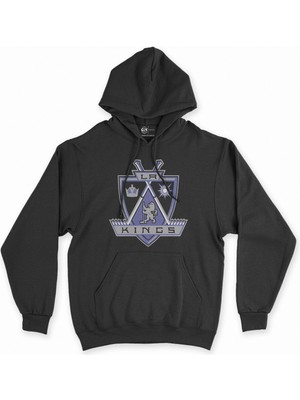 Cix Cix Los Angeles Kings Siyah Kapşonlu Sweatshirt Hoodie