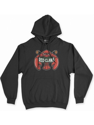 Cix Cix Maine Red Claws Siyah Kapşonlu Sweatshirt Hoodie