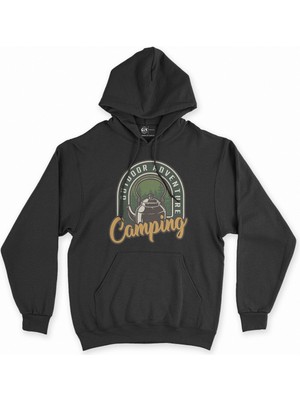 Cix Cix Outdoor Adventure Siyah Kapşonlu Sweatshirt Hoodie