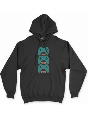 Cix Cix Own Your Game Siyah Kapşonlu Sweatshirt Hoodie