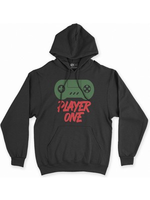 Cix Cix Yeşil Player Siyah Kapşonlu Sweatshirt Hoodie