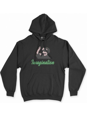 Cix Cix Yeşil Your Imagination Siyah Kapşonlu Sweatshirt Hoodie