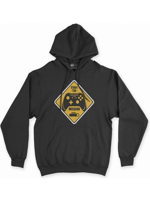 Cix Cix Start The Mission Siyah Kapşonlu Sweatshirt Hoodie
