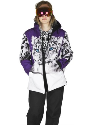 Snowsea White Tiger Fermuarlı Snowboard ve Kayak Montu