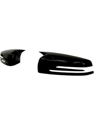MKG Mercedes W117 Cla Class 2013 - 2018 Yarasa Ayna Kapağı (Piona Black)