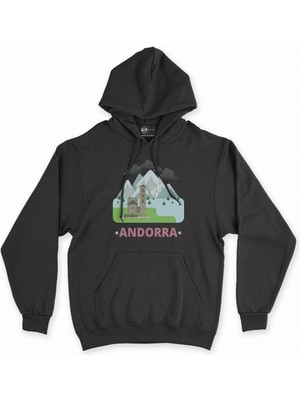 Cix Cix Andorra Siyah Kapşonlu Sweatshirt Hoodie