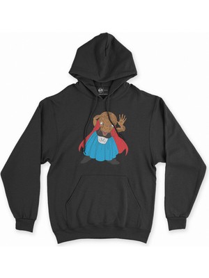 Cix Cix Babidi Dragon Ball Siyah Kapşonlu Sweatshirt Hoodie