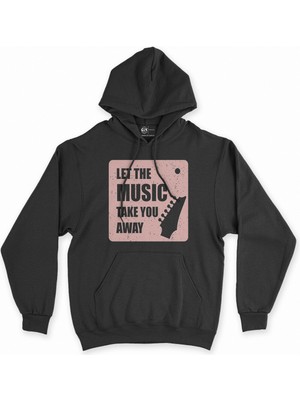 Cix Cix Let The Music Take You Away Siyah Kapşonlu Sweatshirt Hoodie