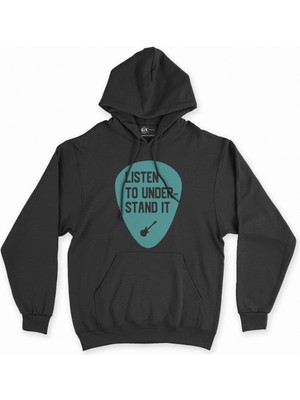 Cix Cix Listen To Understand It Siyah Kapşonlu Sweatshirt Hoodie