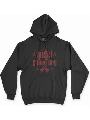 Cix Cix Metal Squad Bro Siyah Kapşonlu Sweatshirt Hoodie