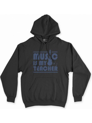 Cix Cix Music Is My Teacher Siyah Kapşonlu Sweatshirt Hoodie