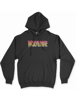 Cix Cix The Wolverine Siyah Kapşonlu Sweatshirt Hoodie