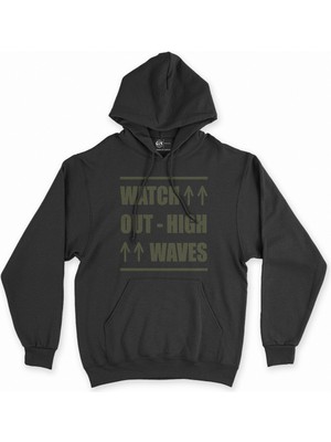 Cix Cix Watch Out High Wawes Siyah Kapşonlu Sweatshirt Hoodie