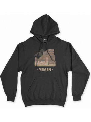 Cix Cix Yemen Siyah Kapşonlu Sweatshirt Hoodie