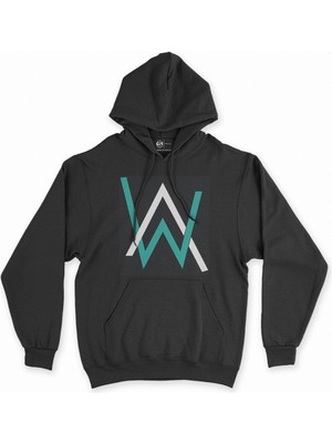 Cix Cix Alan Walker Siyah Kapşonlu Sweatshirt Hoodie