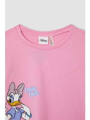 DeFacto Kız Çocuk Daisy Duck Lisanslı Uzun Kollu 2'li Takım V7044A621AU