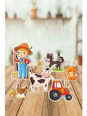 Neşeli Günlerim Çiftlik Konseptli Ayaklı Pano Seti