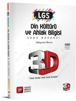 3D Yayınları LGS Din Kültürü ve Ahlak Bilgisi Soru Bankası
