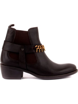 Saillaker’s Sail Lakers - Kahverengi Deri Fermuarsız Kadın Bot