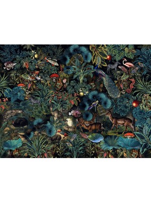 Duvar Kağıdı Marketi Cennet Bahçesindeki Doğal Yaşam 3D Duvar Kağıdı