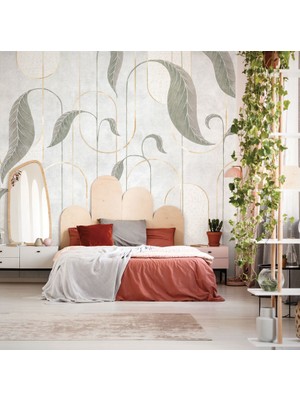 Duvar Kağıdı Marketi Geometrik Çiçek Desenli 3D Duvar Kağıdı