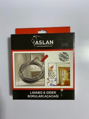 Aslan Lavabo ve Gider Boruları Açacağı Çelik Susta(Kılavuz) 8mt