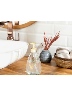 English Home Elegance Banyo Sıvı Sabunluk 9X19 cm Gold