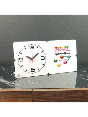 Hediyelen Quality Control Ahşap Masa Saati