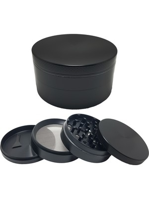 Falconetti 75 Mm Siyah 4 Parçalı Grinder Zinc Alloy Malzemeden Üretilmiştir