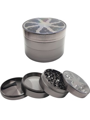 Falconetti Gri 63MM. 4 Katlı Grinder Herbal Öğütücüsü Parçalayıcı RB83GR