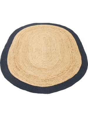 Dolce Vita Halı Agra Jute Black Oval