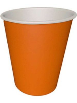 Balonevi Turuncu Karton Bardak 8'li