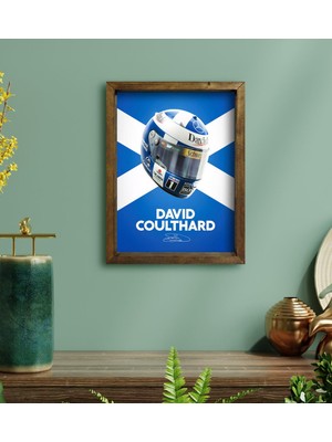 Bk Gift Formula 1 Tasarımlı Doğal Masif Ahşap Çerçeveli Tablo 30X40CM-12