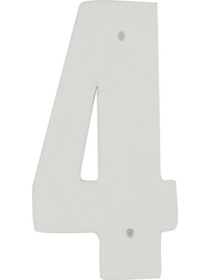 Refsan Kapı Numarası Seramik Bisküvi Boyanabilir Obje 4 Numara