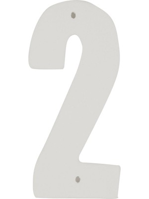 Refsan Kapı Numarası Seramik Bisküvi Boyanabilir Obje 2 Numara