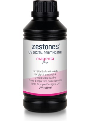 Zestones Epson UV Mürekkep Magenta (Yumuşak Zemin Boyası) (500 ml)